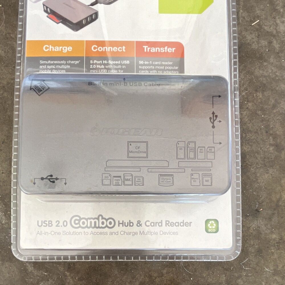 IOGEAR GUH286 USB 2.0 Combo Hub & Multi-Format Memory Card Reader - Picture 5 of 5